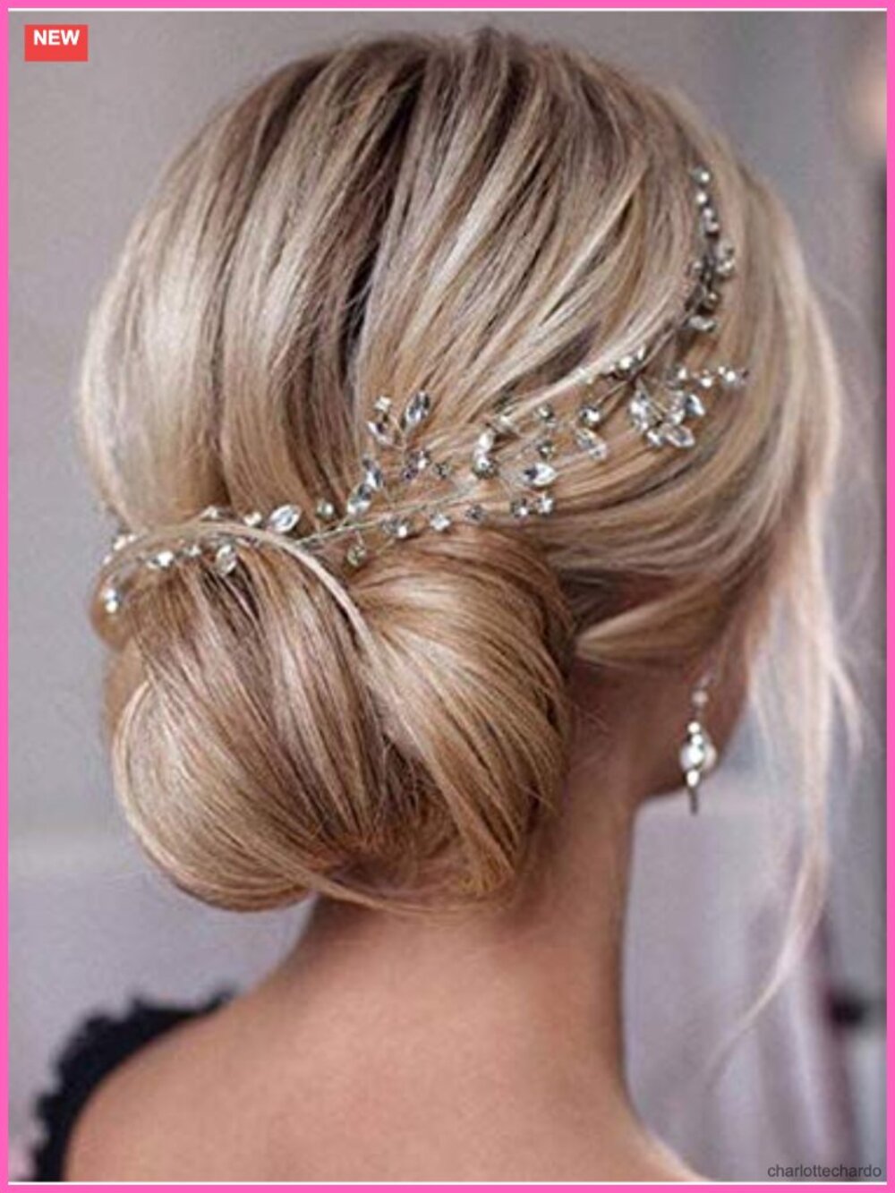 Unicra Bride Wedding Hair Vine Rhinestone Crystal Bridal Headband
